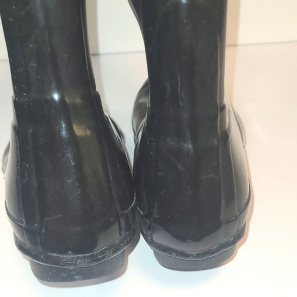 Hunter Classic Black Rain Boots with Buckle - Picture 4 of 7